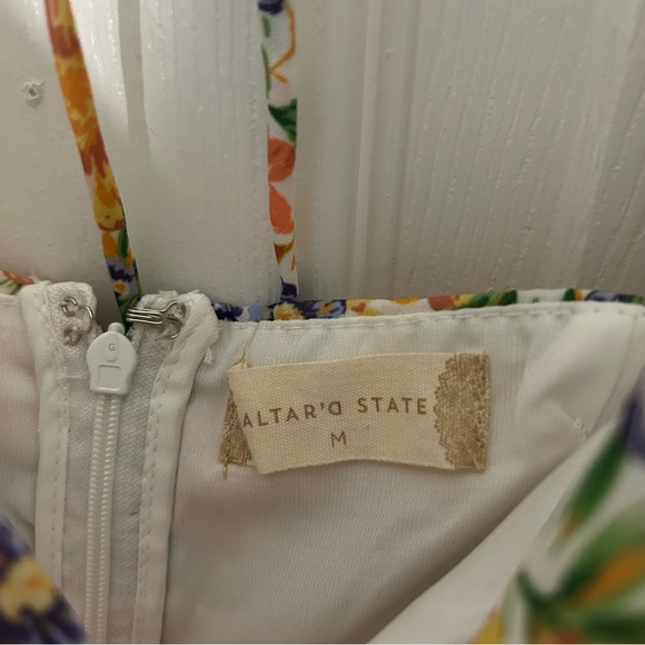 Altar’d State Aderny Patchwork Floral Mini Dress - Picture 7 of 13